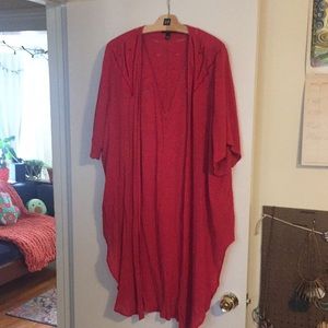 Torrid Size 00/0 Red/Pink light Cardigan